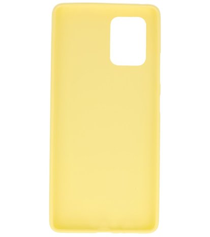 Color Telefoonhoesje voor Samsung Galaxy S10 Lite Geel