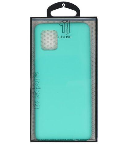 Color Telefoonhoesje voor Samsung Galaxy Note 10 Lite Turquoise