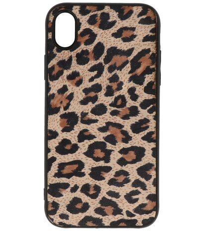 Bestcases Luipaard Leer Back Cover Telefoonhoesje iPhone XR