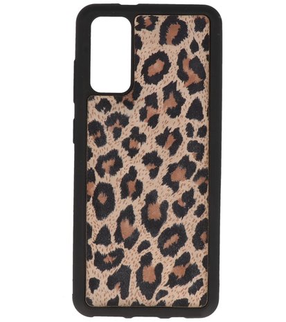 Bestcases Luipaard Leer Back Cover Telefoonhoesje Samsung Galaxy S20