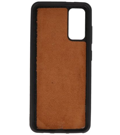 Bestcases Luipaard Leer Back Cover Telefoonhoesje Samsung Galaxy S20