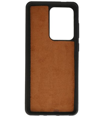 Bestcases Luipaard Leer Back Cover Telefoonhoesje Samsung Galaxy S20 Ultra