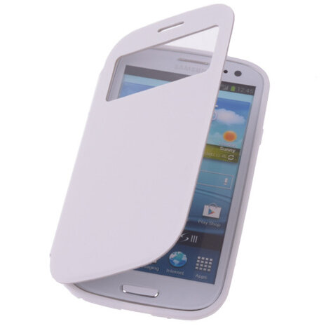 View Cover Wit Samsung Galaxy S3 Stand Case TPU Book-style