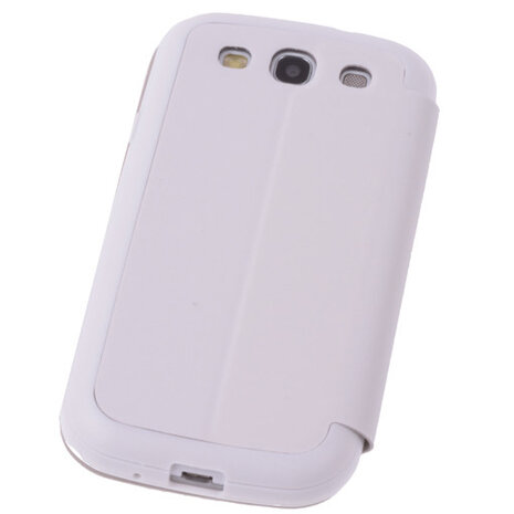 View Cover Wit Samsung Galaxy S3 Stand Case TPU Book-style