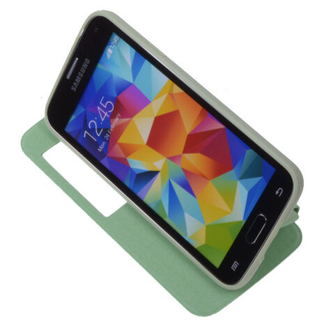View Cover Groen Samsung Galaxy S5 Stand Case TPU Book-style