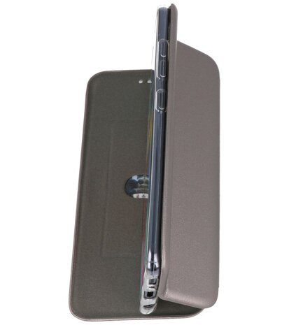 Bestcases Hoesje Slim Folio Telefoonhoesje Samsung Galaxy A01 - Grijs