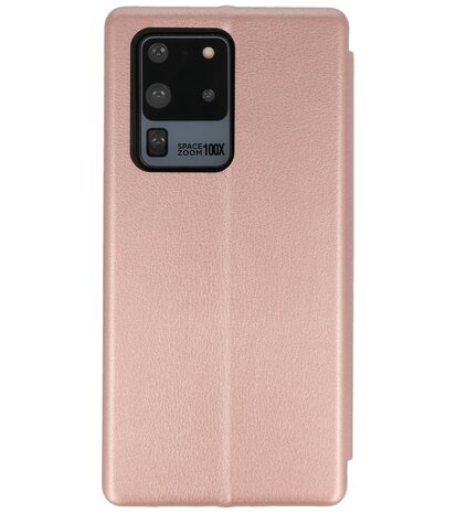 Bestcases Hoesje Slim Folio Telefoonhoesje Samsung Galaxy S20 Ultra - Roze