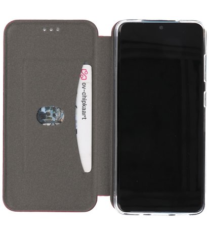 Bestcases Hoesje Slim Folio Telefoonhoesje Samsung Galaxy S20 - Bordeaux Rood