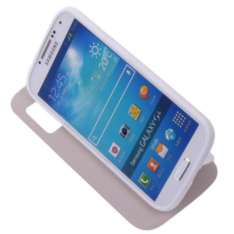 View Cover Wit Samsung Galaxy S4 Stand Case TPU Book-style