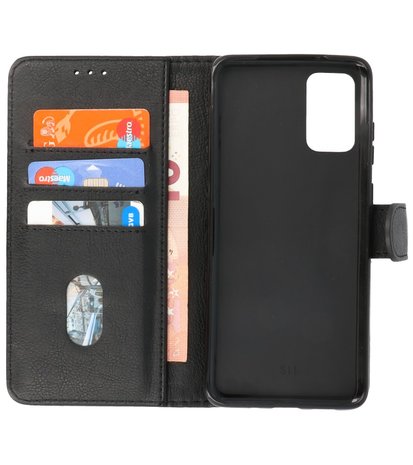 Booktype Wallet Cases voor de Samsung Galaxy S20 Plus Zwart