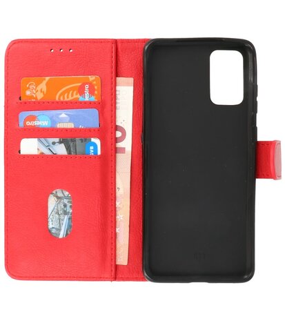 Booktype Wallet Cases voor de Samsung Galaxy S20 Plus Rood