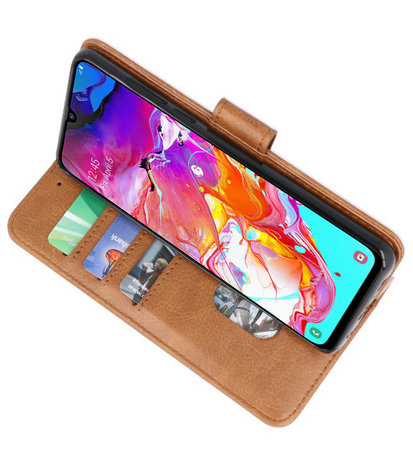 Booktype Wallet Cases voor de Samsung Galaxy S20 Bruin