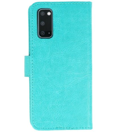 Booktype Wallet Cases voor de Samsung Galaxy S20 Groen