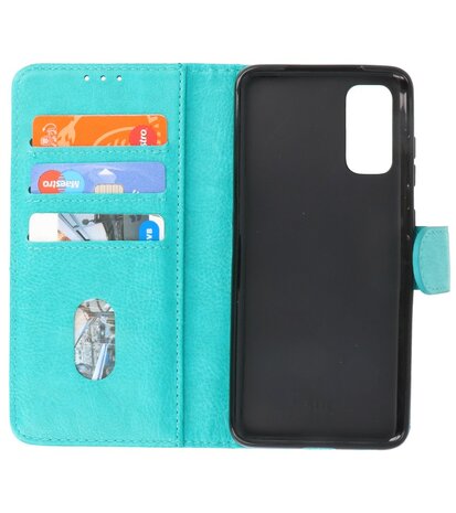 Booktype Wallet Cases voor de Samsung Galaxy S20 Groen