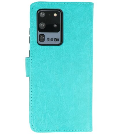 Booktype Wallet Cases voor de Samsung Galaxy S20 Ultra Groen