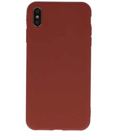 Bestcases 2.0 mm Telefoonhoesje Backcover iPhone Xs Max - Bruin