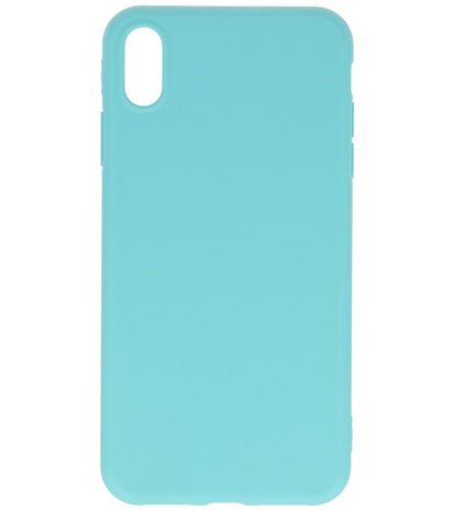 Bestcases 2.0 mm Telefoonhoesje Backcover iPhone Xs Max - Turquoise