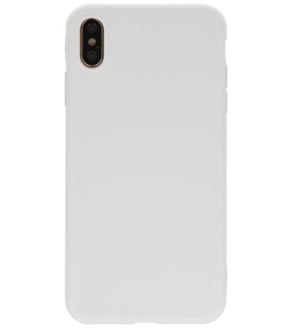 Bestcases 2.0 mm Telefoonhoesje Backcover iPhone Xs Max - Wit