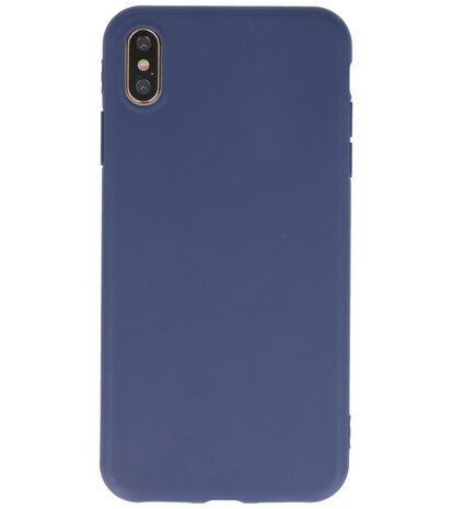 Bestcases 2.0 mm Telefoonhoesje Backcover iPhone Xs Max - Navy