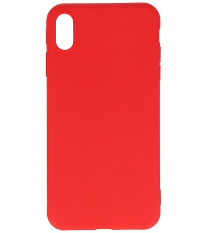 Bestcases 2.0 mm Telefoonhoesje Backcover iPhone Xs Max - Rood