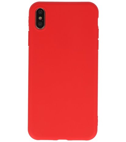 Bestcases 2.0 mm Telefoonhoesje Backcover iPhone Xs Max - Rood