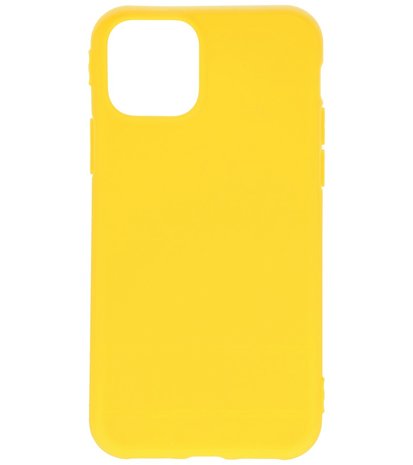 Bestcases 2.0 mm Telefoonhoesje Backcover Hoesje iPhone 11 Pro Max - Geel