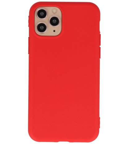 Bestcases 2.0 mm Telefoonhoesje Backcover Hoesje iPhone 11 Pro - Rood