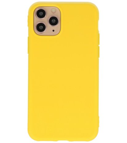 Bestcases 2.0 mm Telefoonhoesje Backcover Hoesje iPhone 11 Pro - Geel