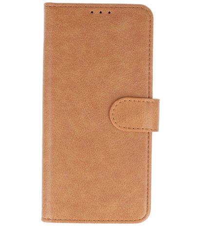 Booktype Wallet Cases voor de Samsung Galaxy Note 10 Lite Bruin