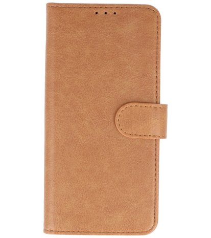 Booktype Wallet Cases voor de Samsung Galaxy Note 10 Lite Bruin