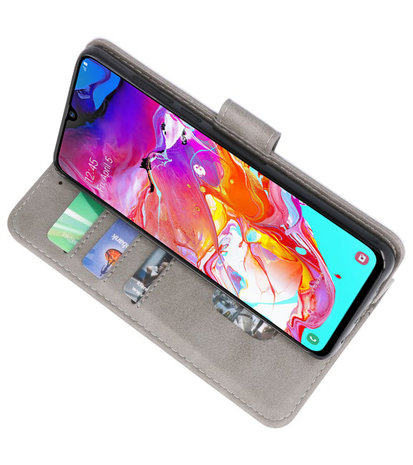 Booktype Wallet Cases voor de Samsung Galaxy Note 10 Lite Grijs