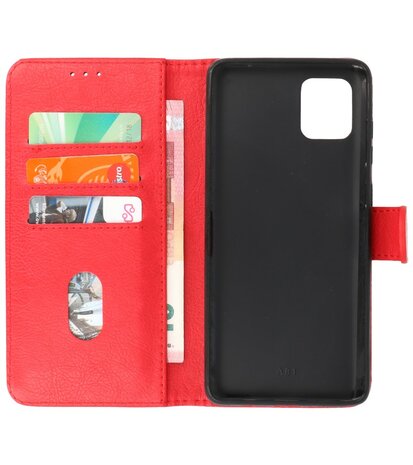 Booktype Wallet Cases voor de Samsung Galaxy Note 10 Lite Rood