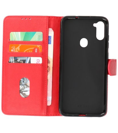 Bestcases Booktype Telefoonhoesje Samsung Galaxy A11 - Rood