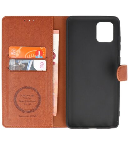 Bestcases Kaarhouder Portemonnee Book Case Samsung Galaxy Note 10 Lite - Bruin