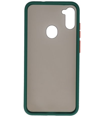 Bestcases Hard Case Telefoonhoesje Samsung Galaxy A11 - Donker Groen