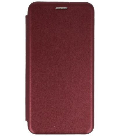 Bestcases Hoesje Slim Folio Telefoonhoesje Samsung Galaxy A11 - Bordeaux Rood
