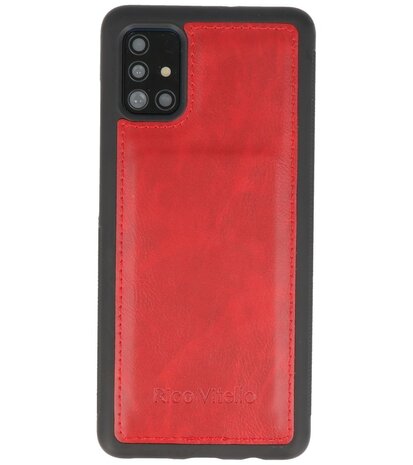 Rico Vitello 2 in 1 Book Case Telefoonhoesje Samsung Galaxy A71 - Rood