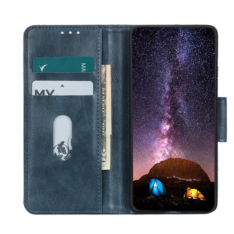 Bestcases Booktype Telefoonhoesje voor Samsung Galaxy M31 -  Blauw