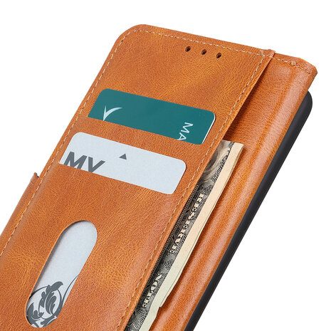 Bestcases Booktype Telefoonhoesje voor Samsung Galaxy Note 20 - Bruin