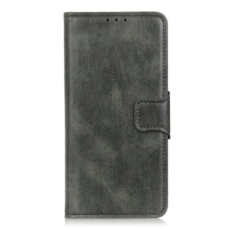 Bestcases Booktype Telefoonhoesje voor Samsung Galaxy Note 20 - Donker Groen