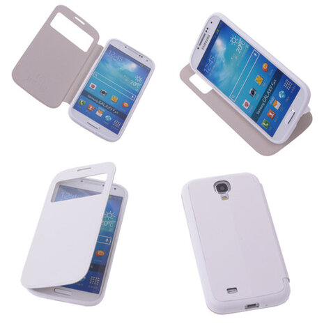 View Cover Wit Samsung Galaxy S4 Stand Case TPU Book-style