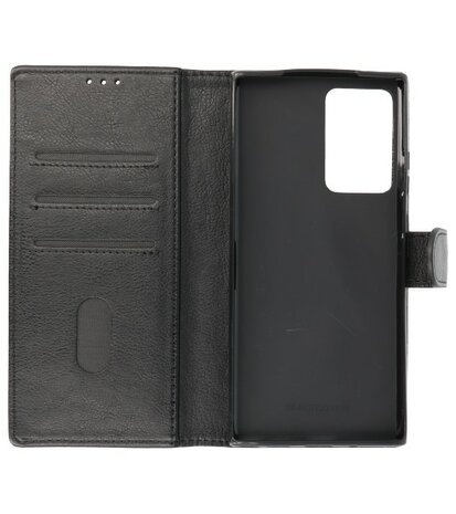 Bestcases Booktype Telefoonhoesje voor Samsung Galaxy Note 20 Ultra - Zwart