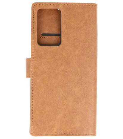 Bestcases Booktype Telefoonhoesje voor Samsung Galaxy Note 20 Ultra - Bruin