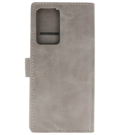 Bestcases Booktype Telefoonhoesje voor Samsung Galaxy Note 20 Ultra - Grijs