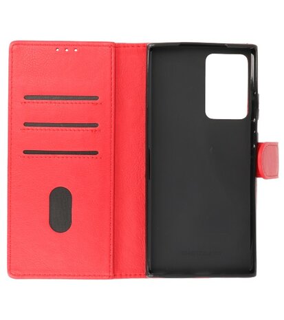 Bestcases Booktype Telefoonhoesje voor Samsung Galaxy Note 20 - Rood