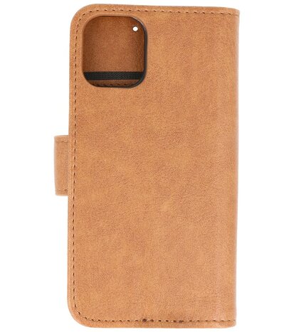 Bestcases Booktype Telefoonhoesje voor iPhone 12 Mini - Bruin