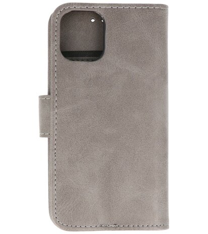 Bestcases Booktype Telefoonhoesje voor iPhone 12 Mini - Grijs