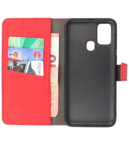 Bestcases 2 in 1 Book Case Telefoonhoesje Samsung Galaxy A21s - Rood