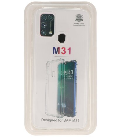 Schokbestendig TPU hoesje Samsung Galaxy M31 Transparant