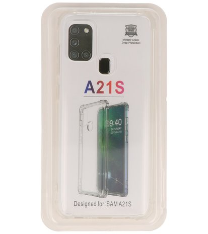 Schokbestendig TPU hoesje Samsung Galaxy A21s Transparant